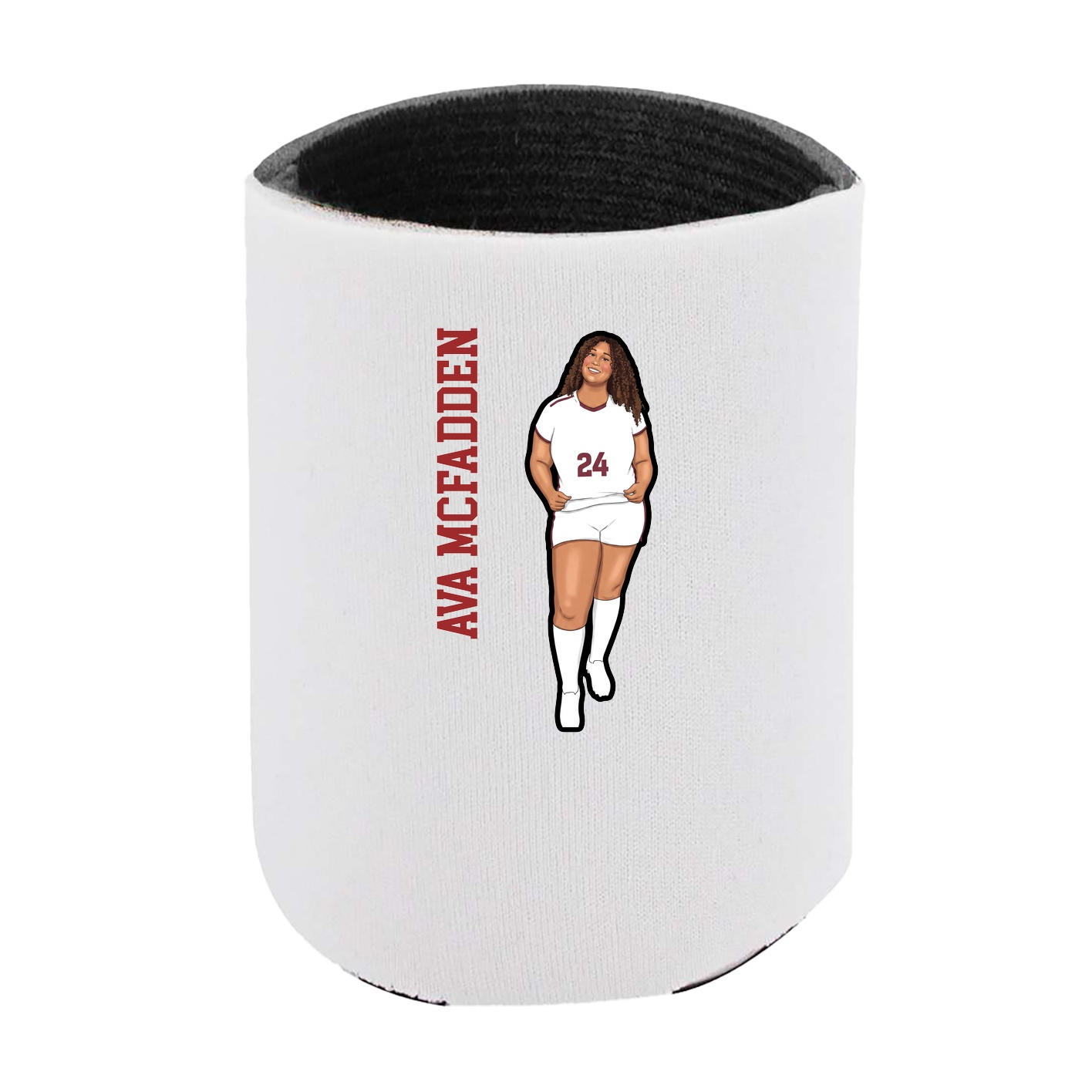 Can Holder — Name Vertical in White
