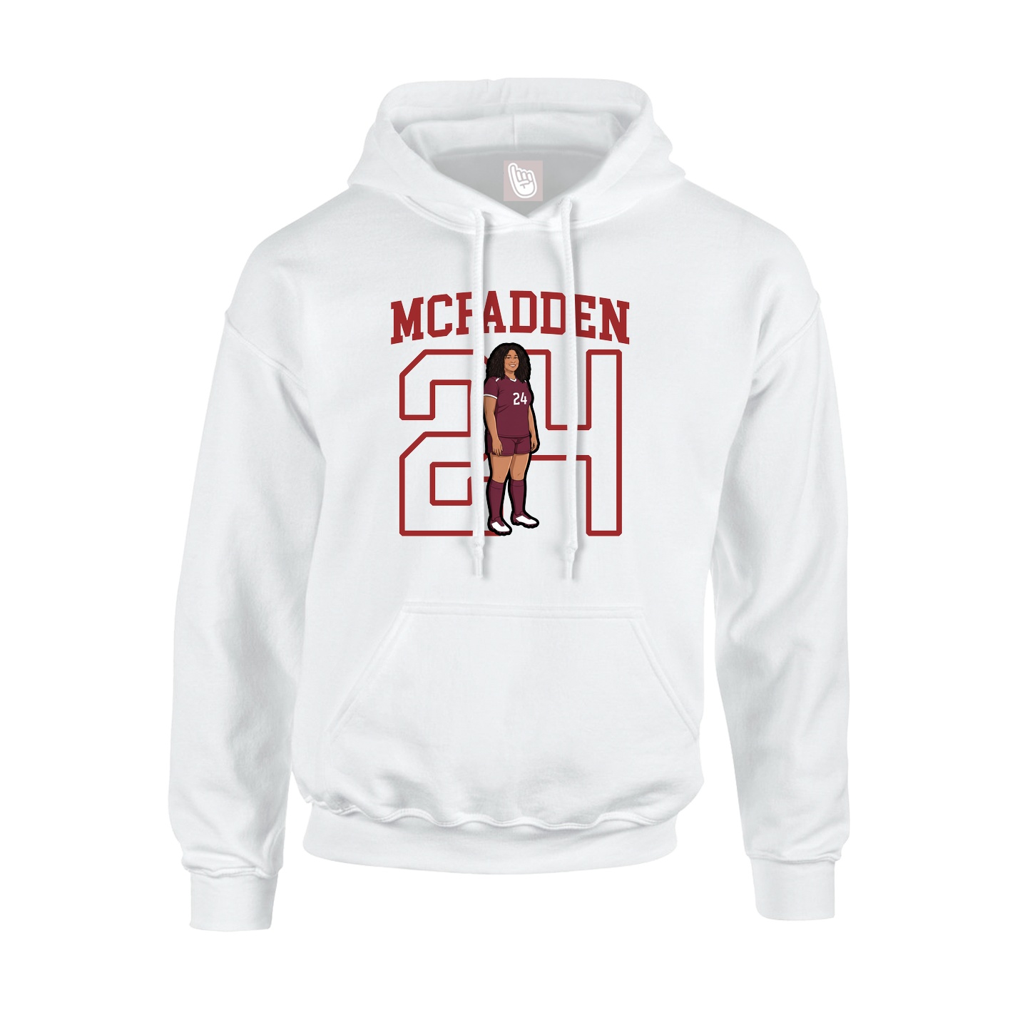 Hoodie — Shirsey in White