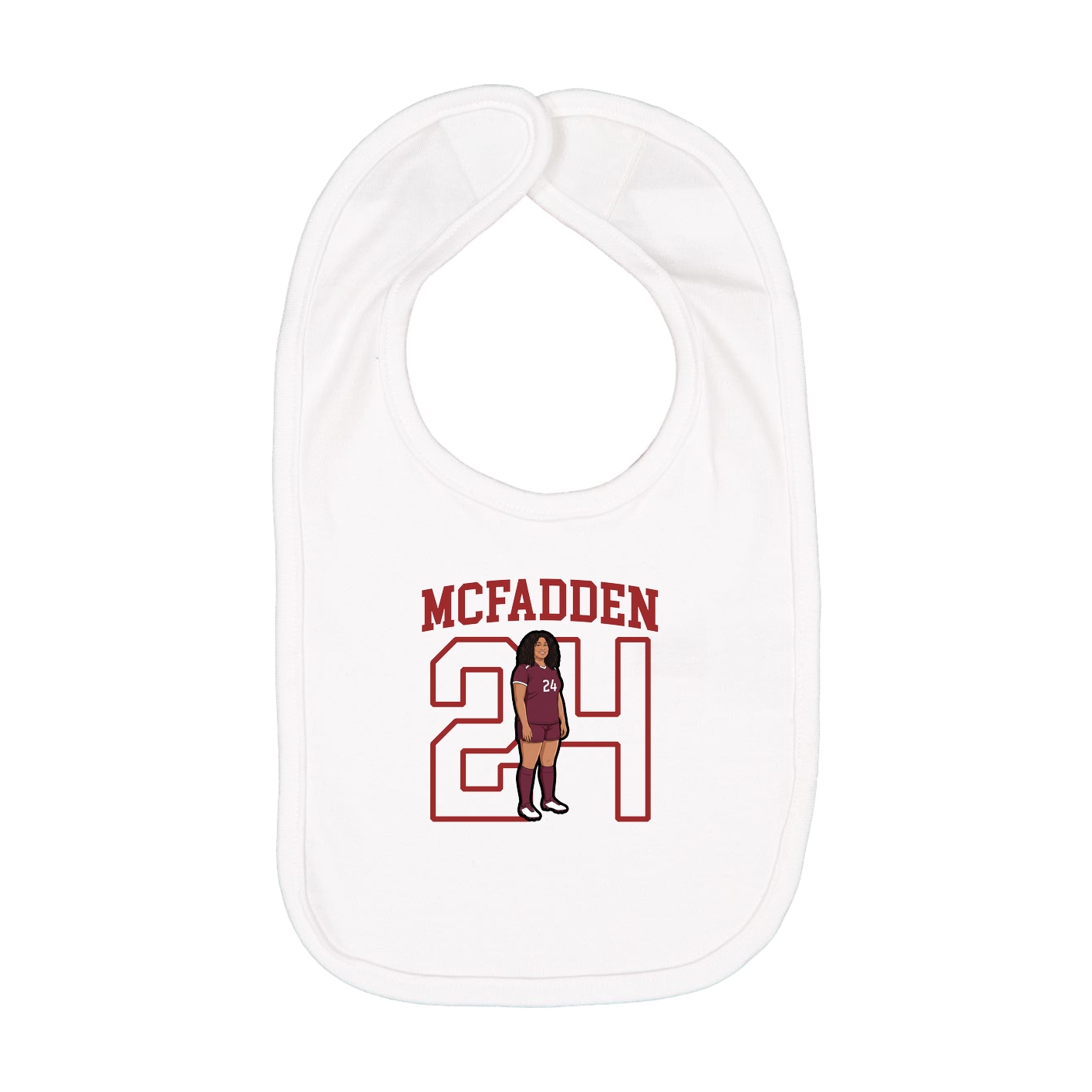Infant Bib — Shirsey in White
