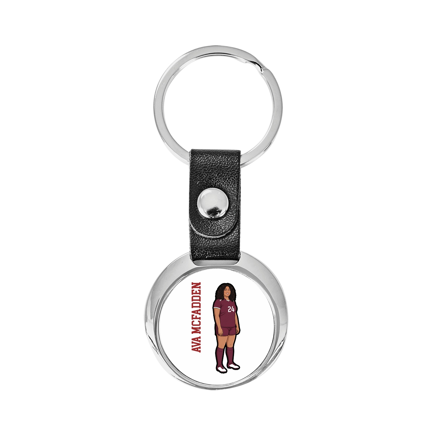 Key Chain — Name Vertical in Classic