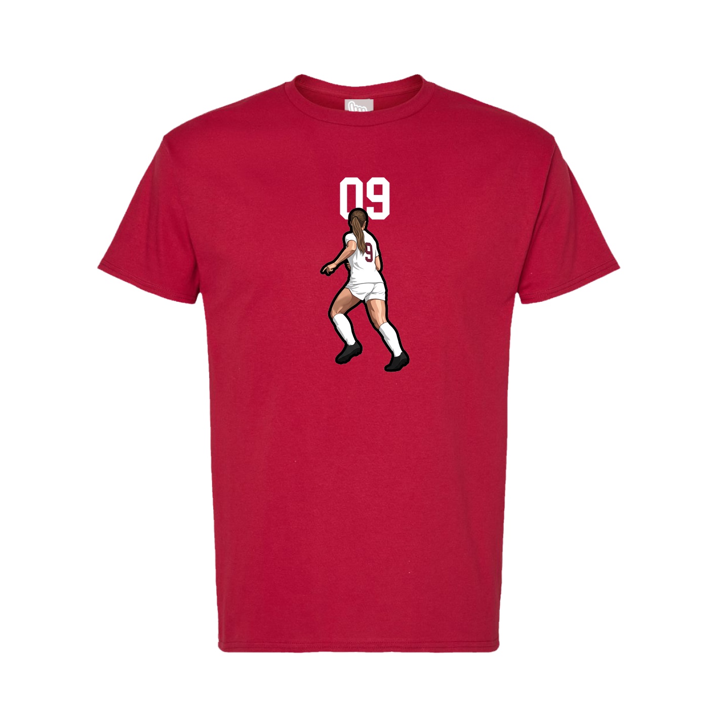 Tee — Number Top in Crimson