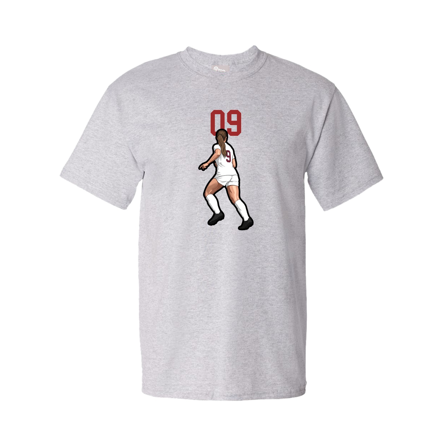 Youth Tee — Number Top in Grey