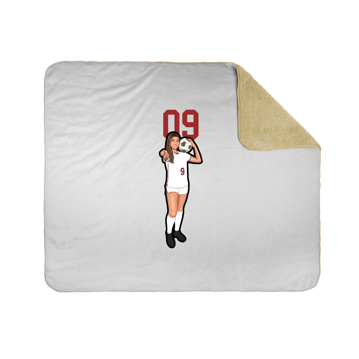 50x60 Sherpa Lined Throw Blanket