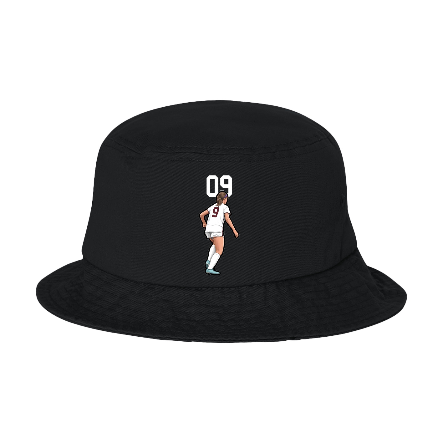 Bucket Cap — Number Top in Black