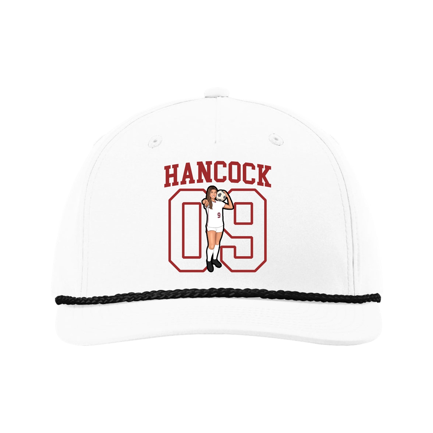 Five-Panel Classic Rope Cap — Shirsey in White