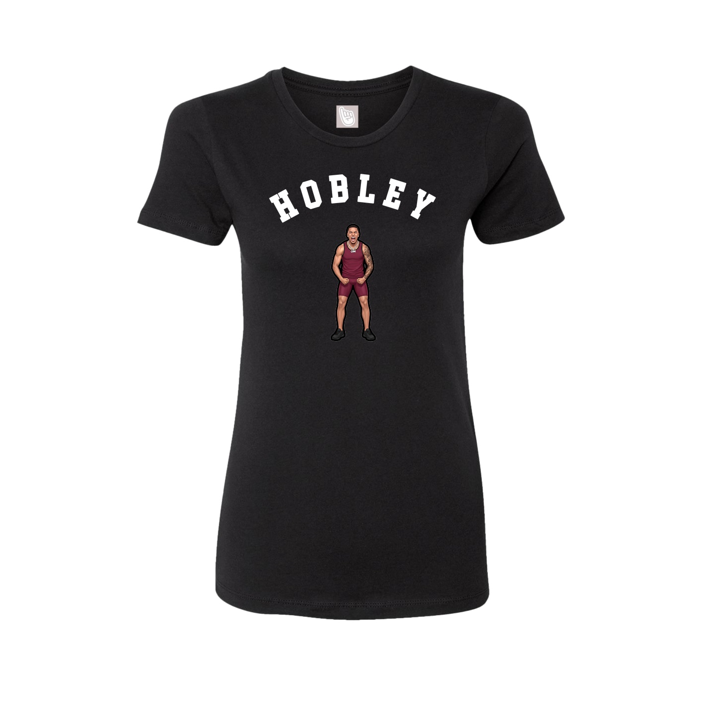 Fitted Women's Tee — Shirsey Arch in Black