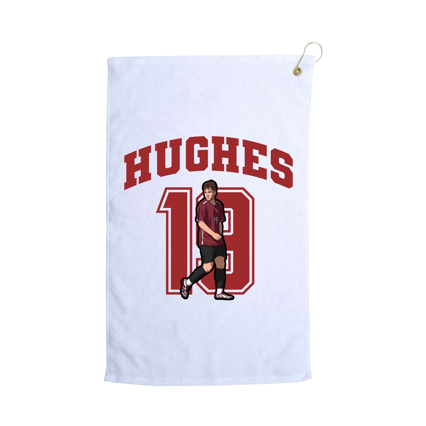 Golf Towel — Number in White