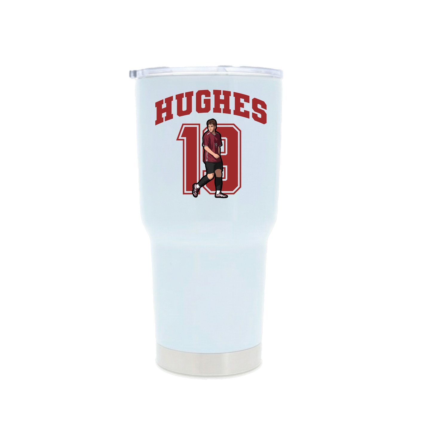 30oz Stainless Steel Tumbler — Number in White