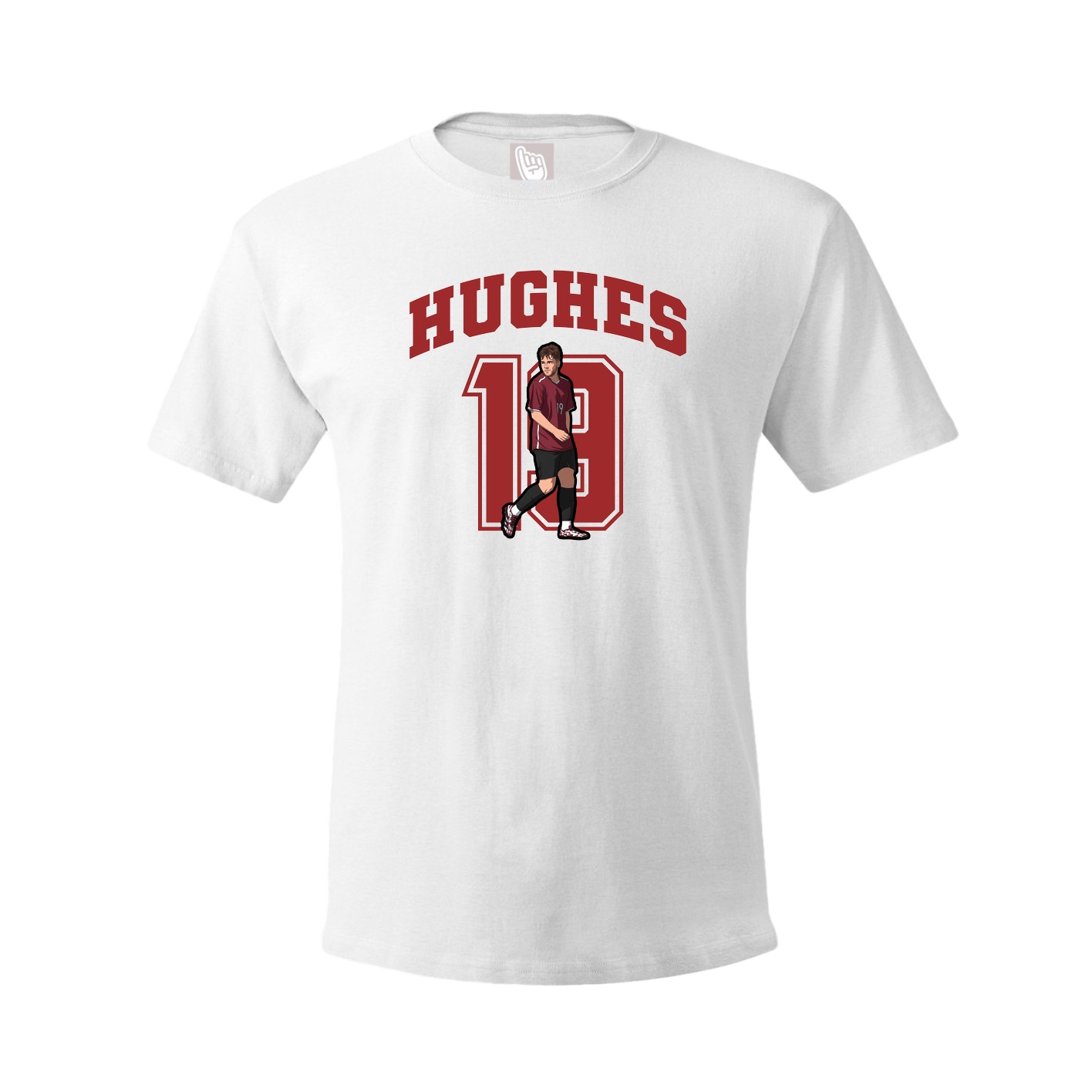 Youth Tee — Number in White