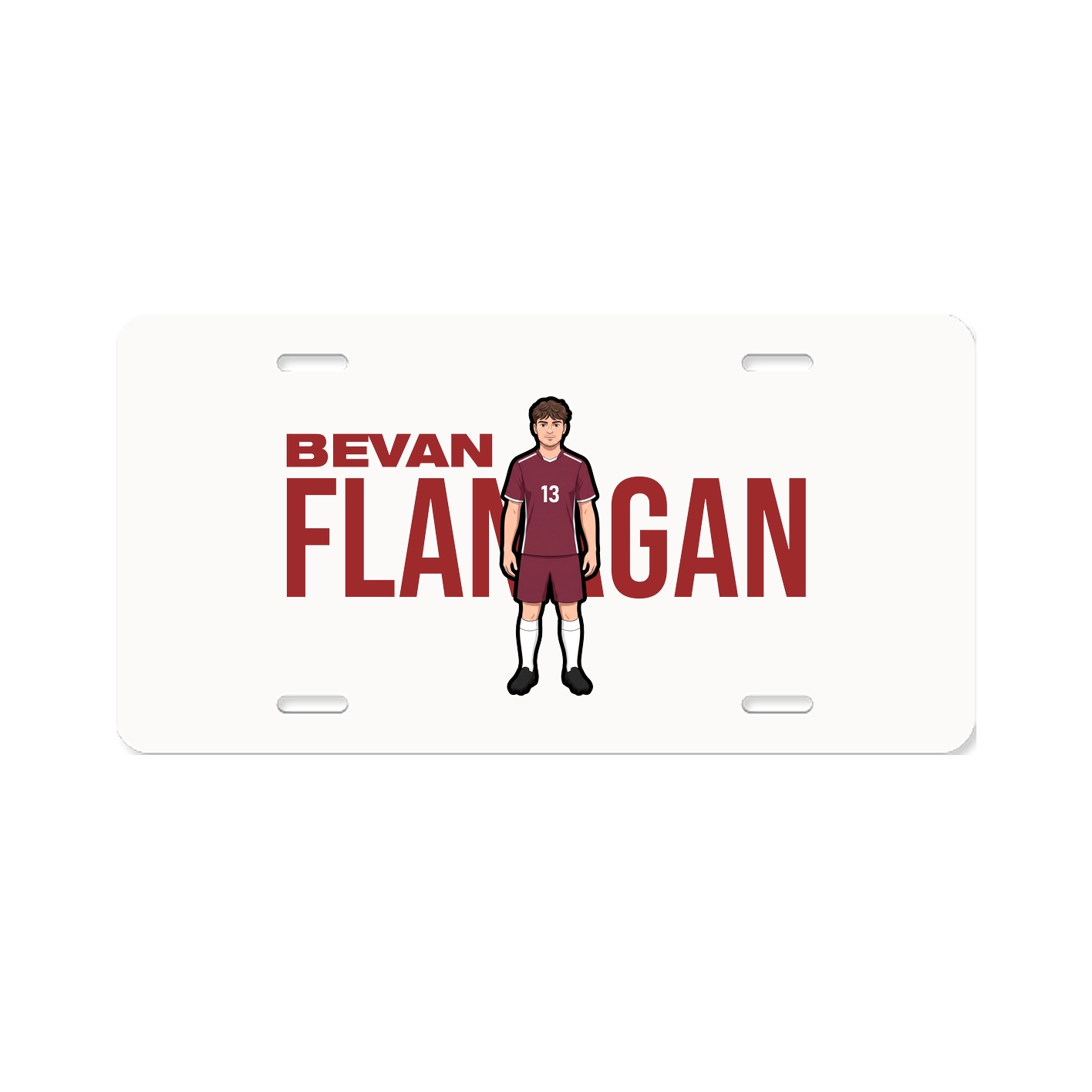 License Plate — Player Name in Classic