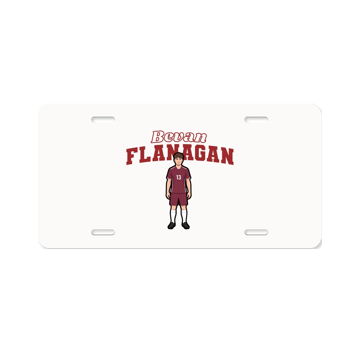 License Plate — Name Arch in Classic