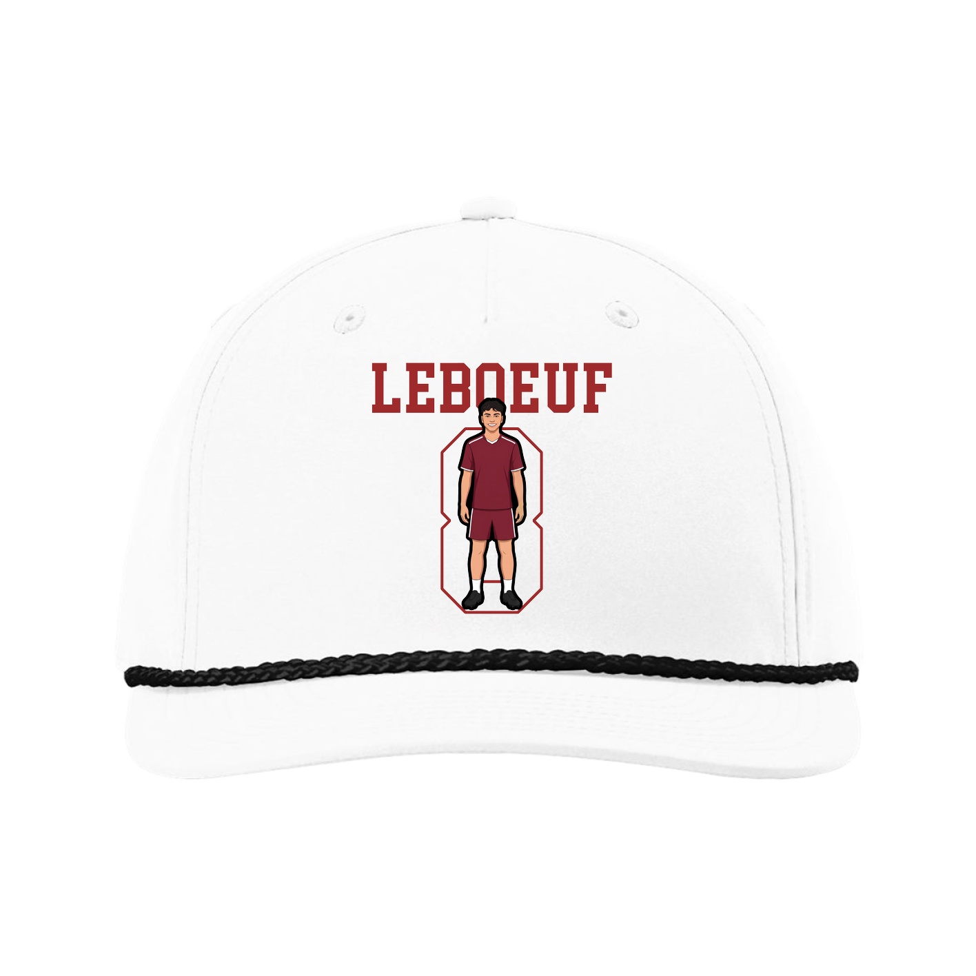 Five-Panel Classic Rope Cap — Shirsey in White