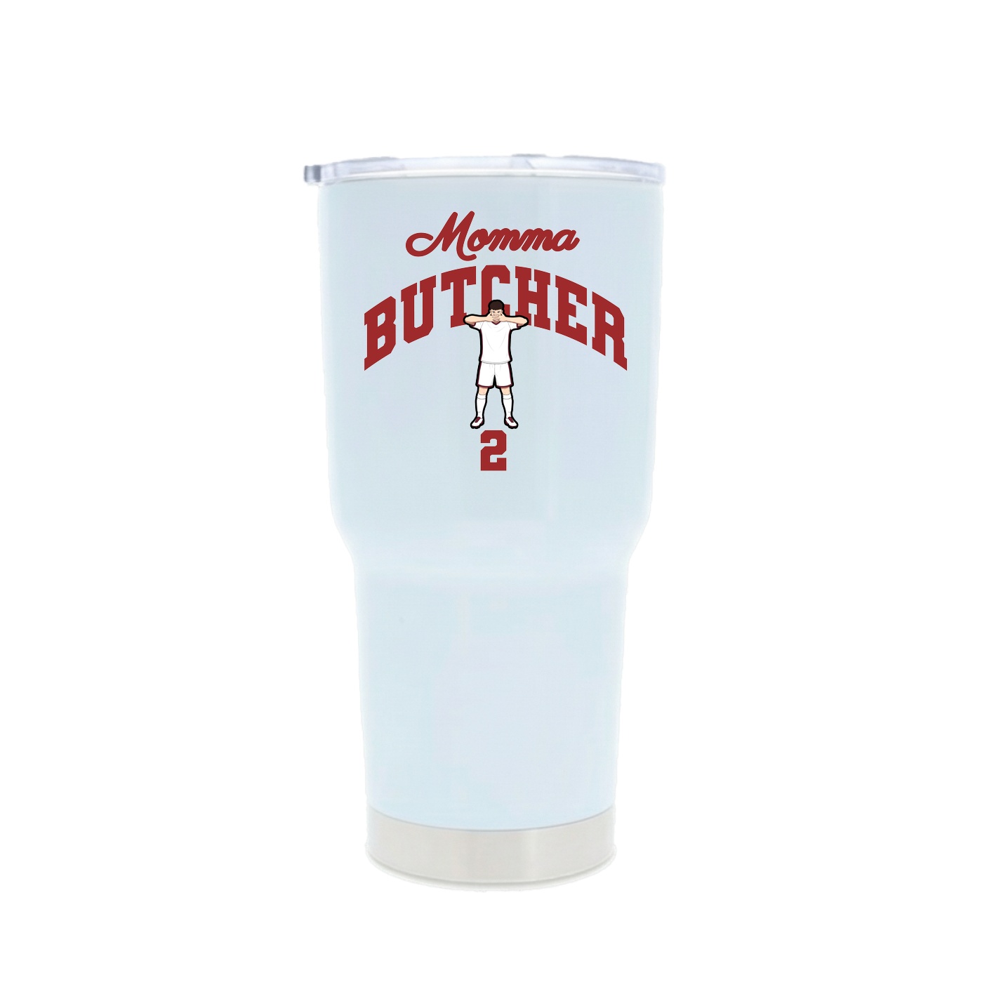 30oz Stainless Steel Tumbler — Mothers Day Arch in White