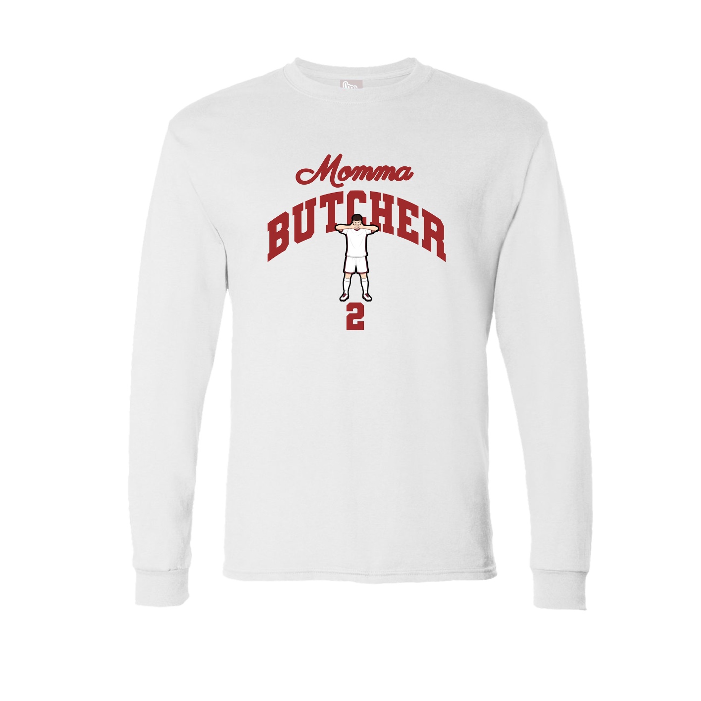 Long Sleeve Tee — Mothers Day Arch in White