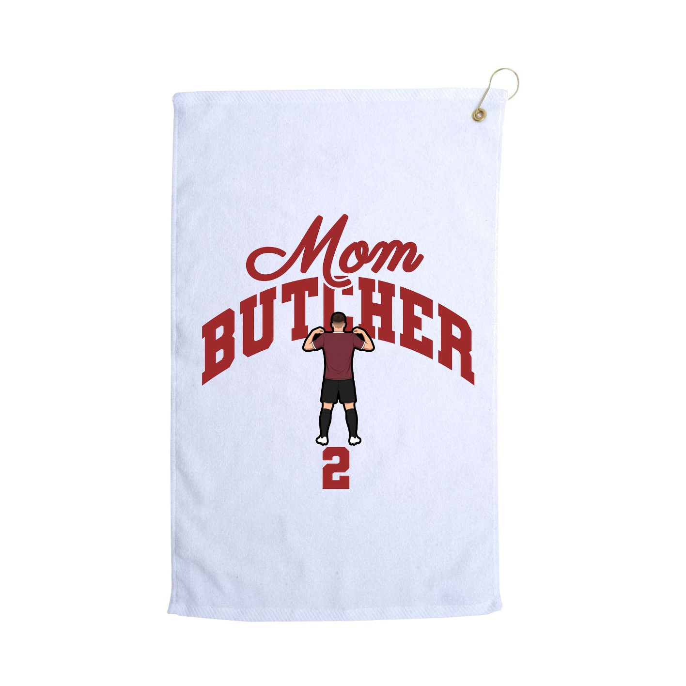 Golf Towel — Mothers Day Arch in White