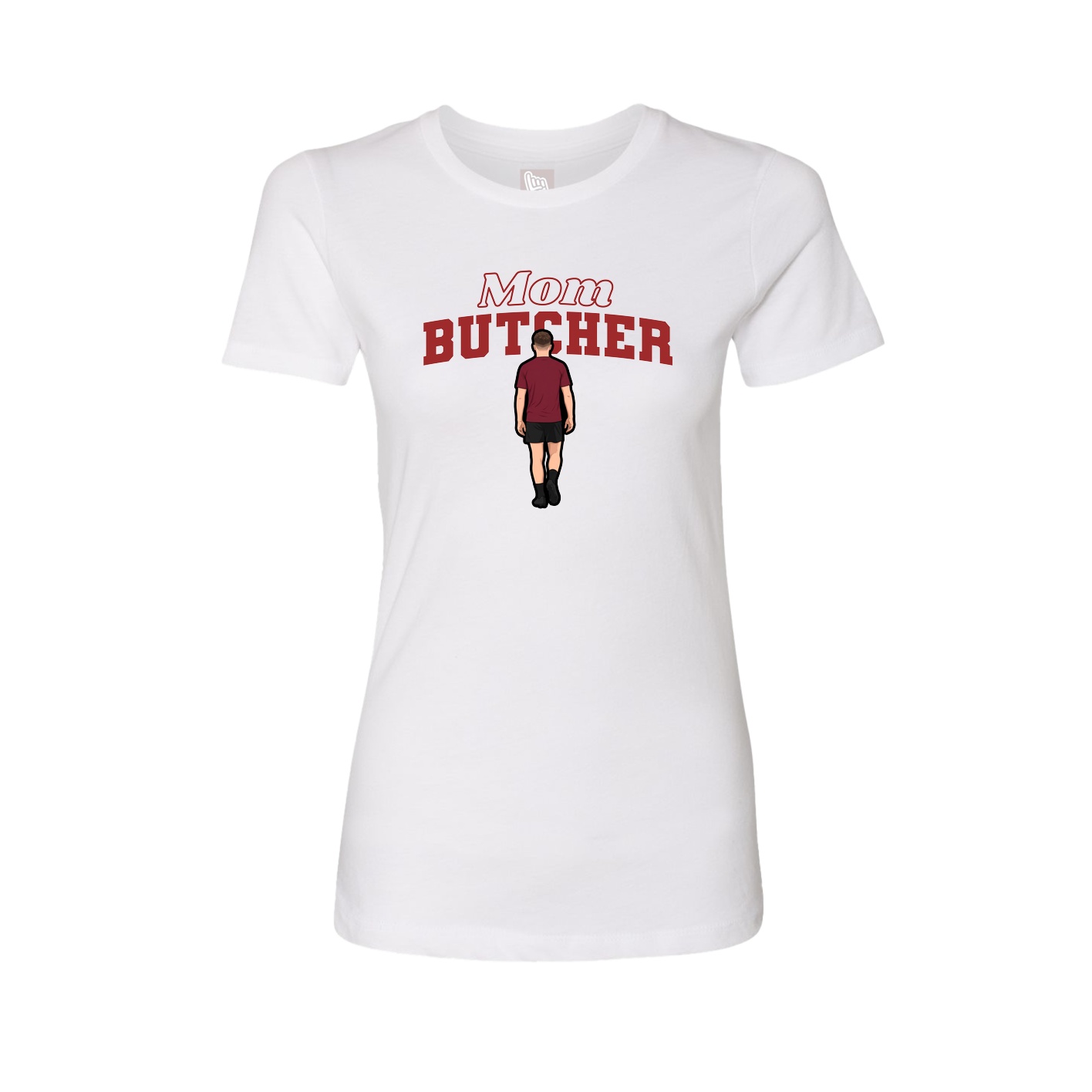 Womens Tee — Mothers Day Block in White