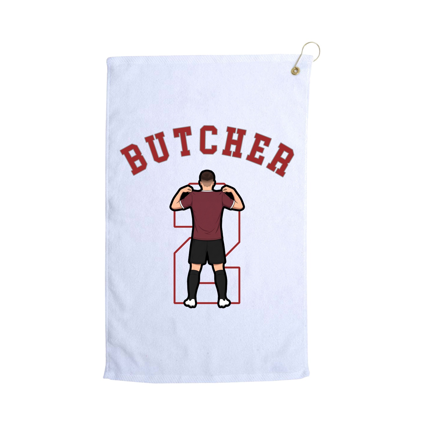 Golf Towel — Shirsey Arch in White