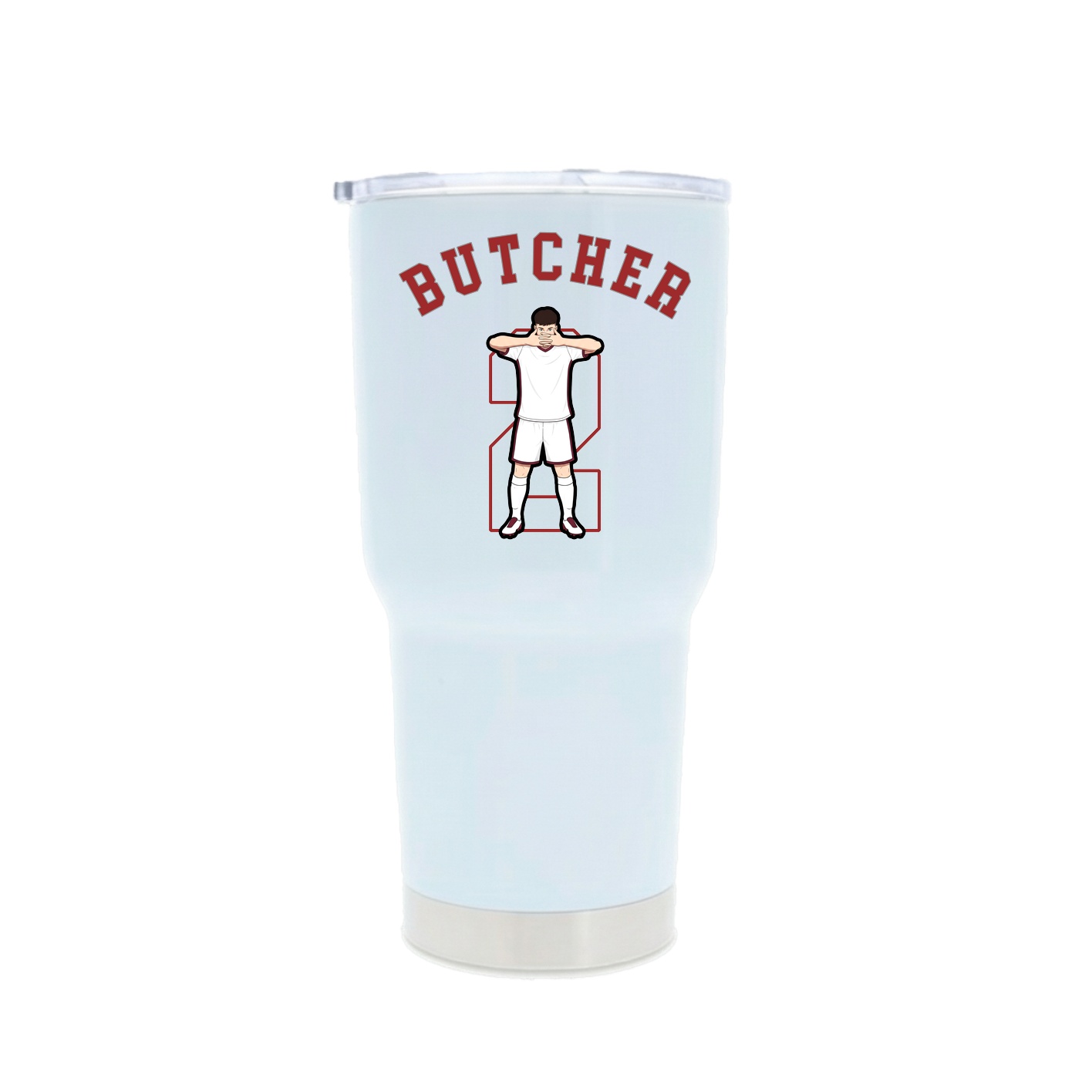 30oz Stainless Steel Tumbler — Shirsey Arch in White