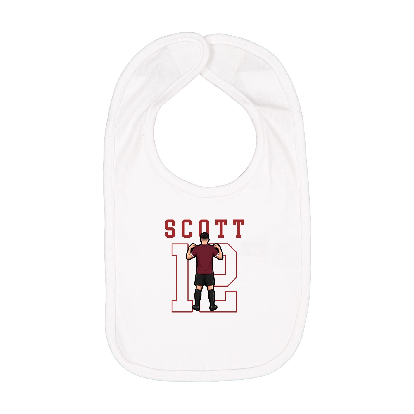 Infant Bib — Shirsey in White
