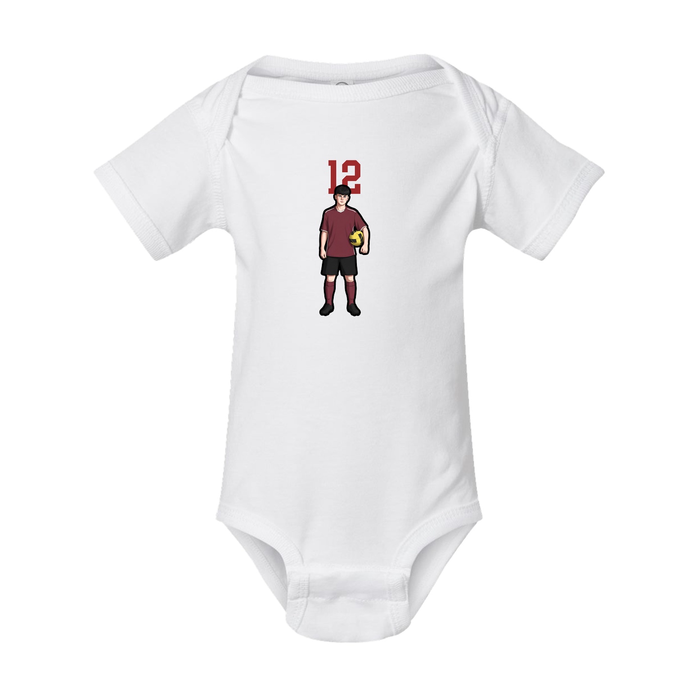 Baby Onesie — Number Top in White