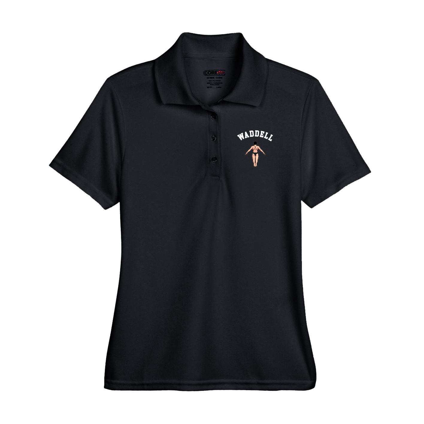 Performance Polo — Shirsey Arch in Black