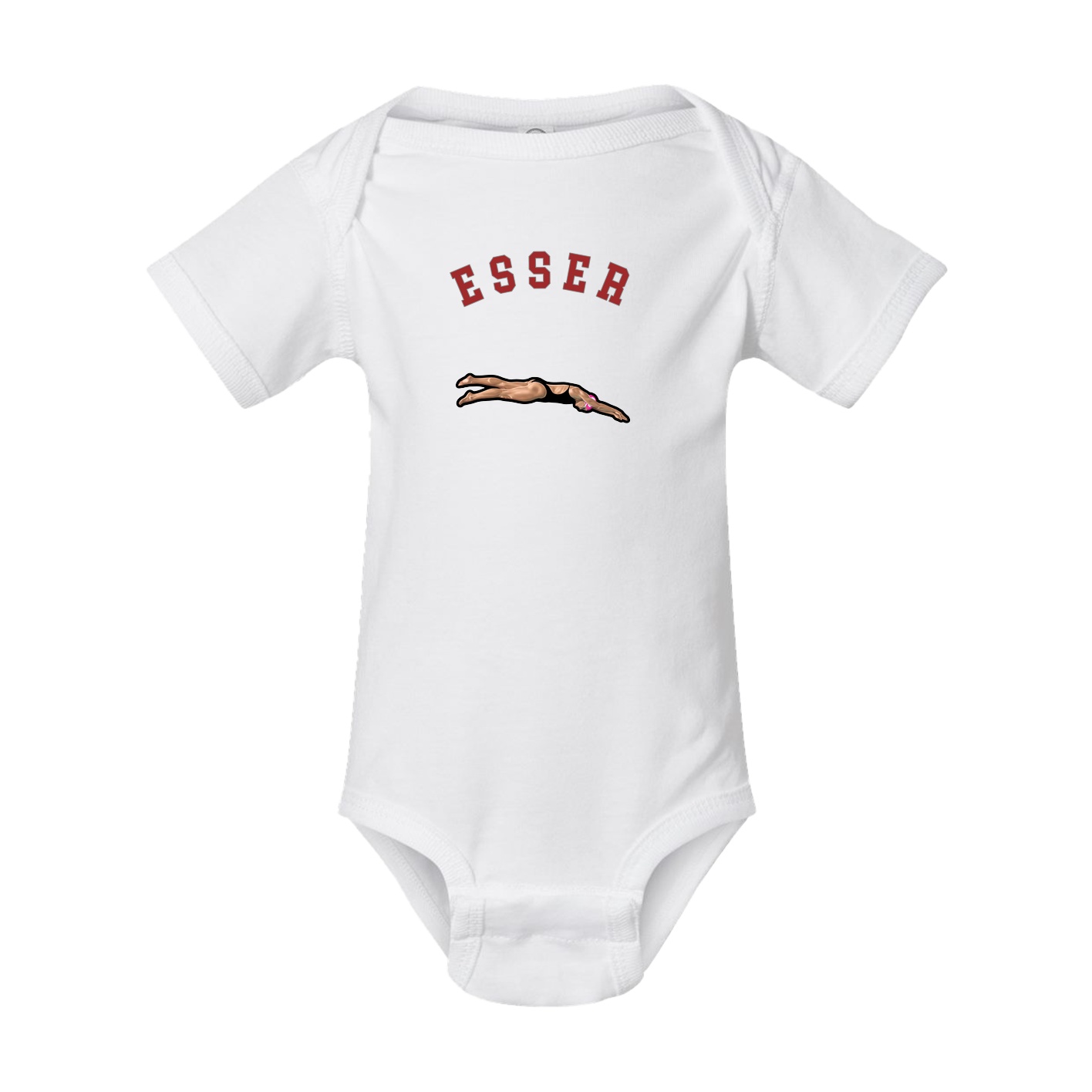Baby Onesie — Shirsey Arch in White