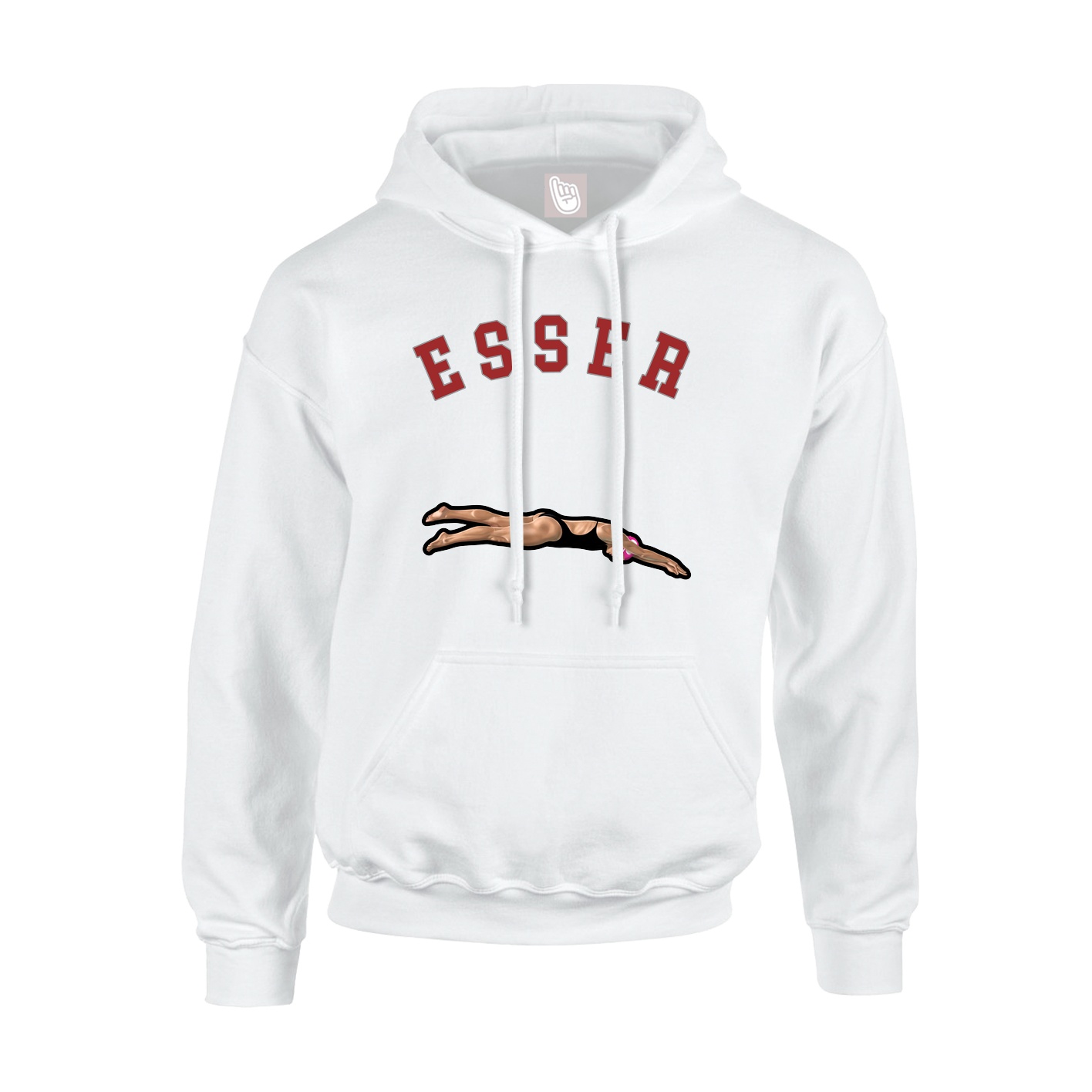 Hoodie — Shirsey Arch in White