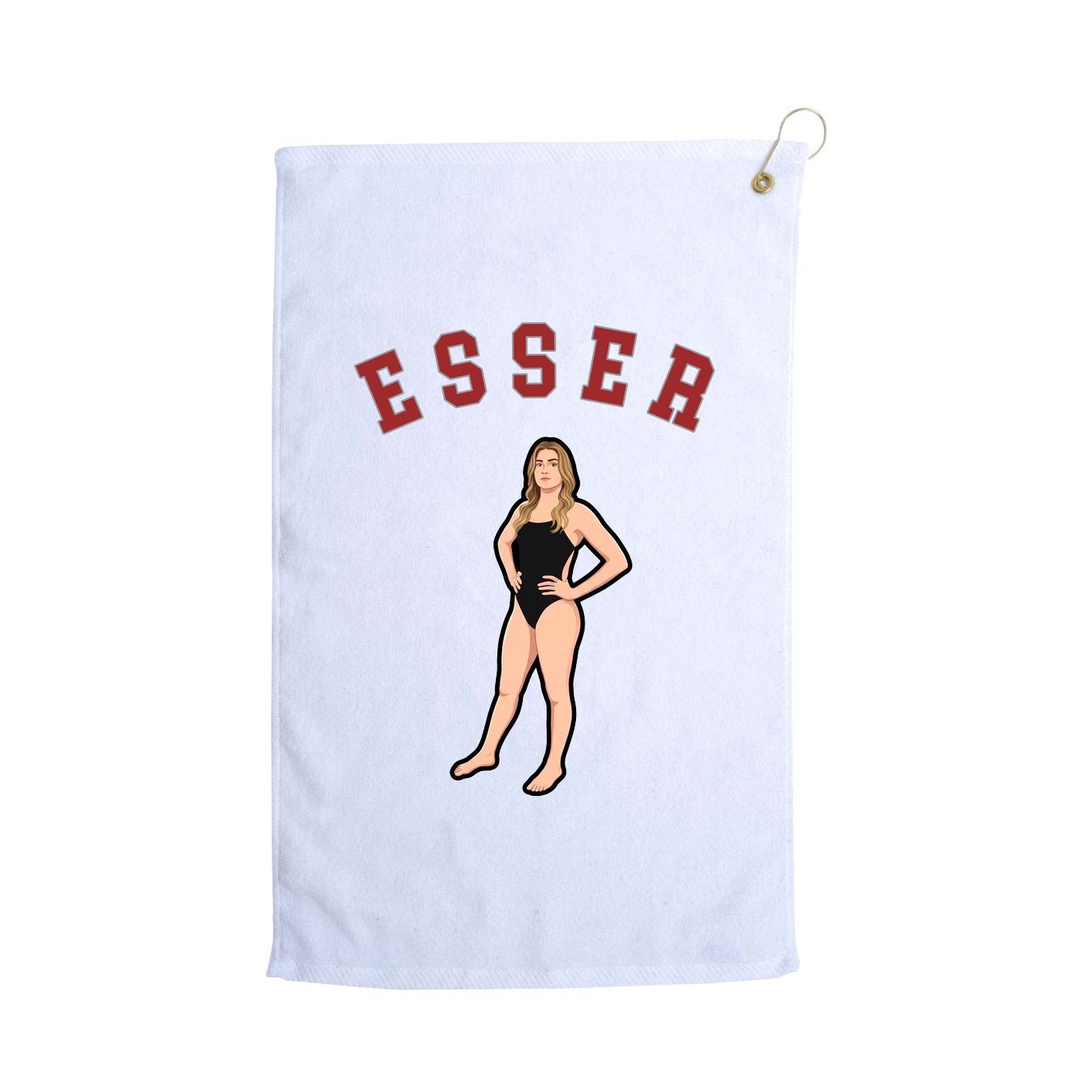 Golf Towel — Shirsey Arch in White