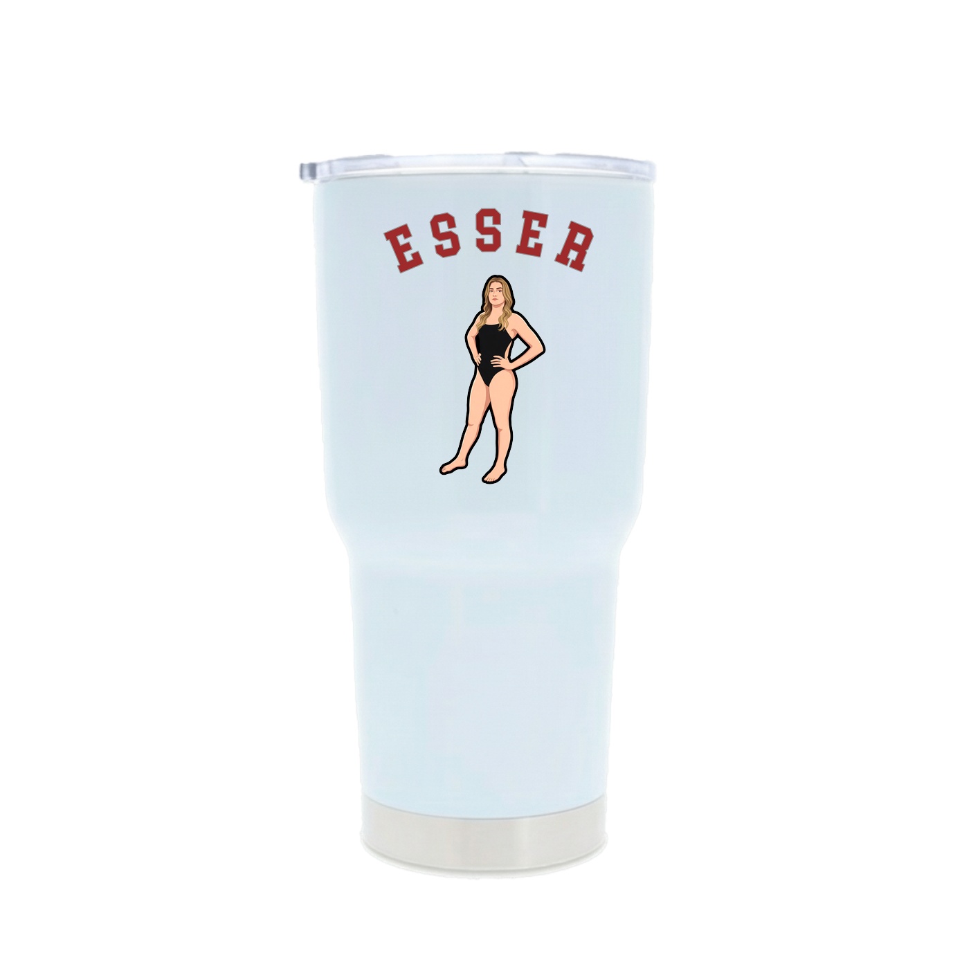 30oz Stainless Steel Tumbler — Shirsey Arch in White