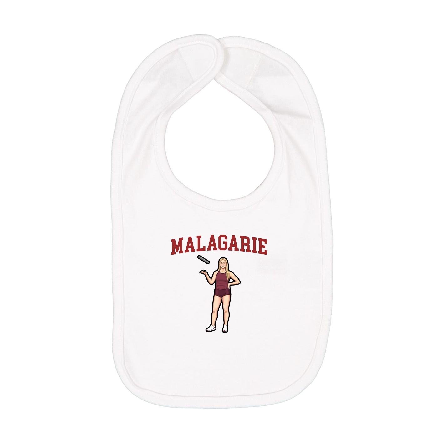 Infant Bib — Shirsey in White