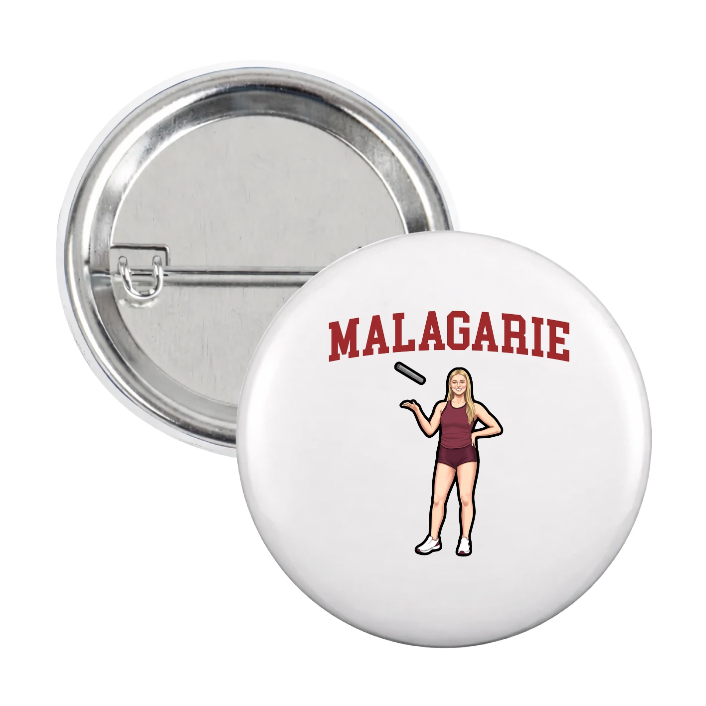 Game Day Button — Shirsey in White
