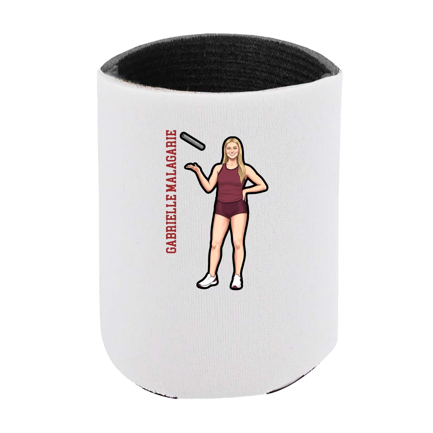 Can Holder — Name Vertical in White