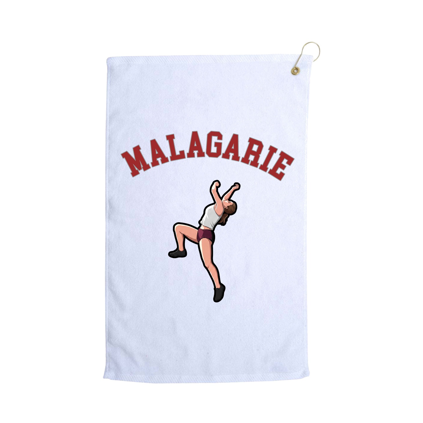 Golf Towel — Shirsey Arch in White