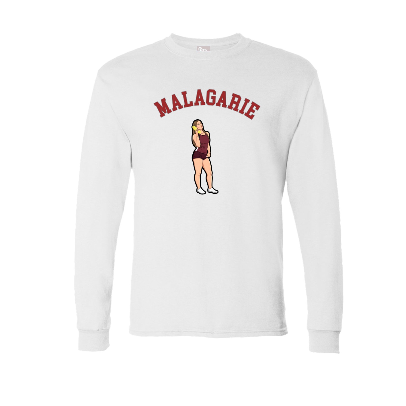 Long Sleeve Tee — Shirsey Arch in White
