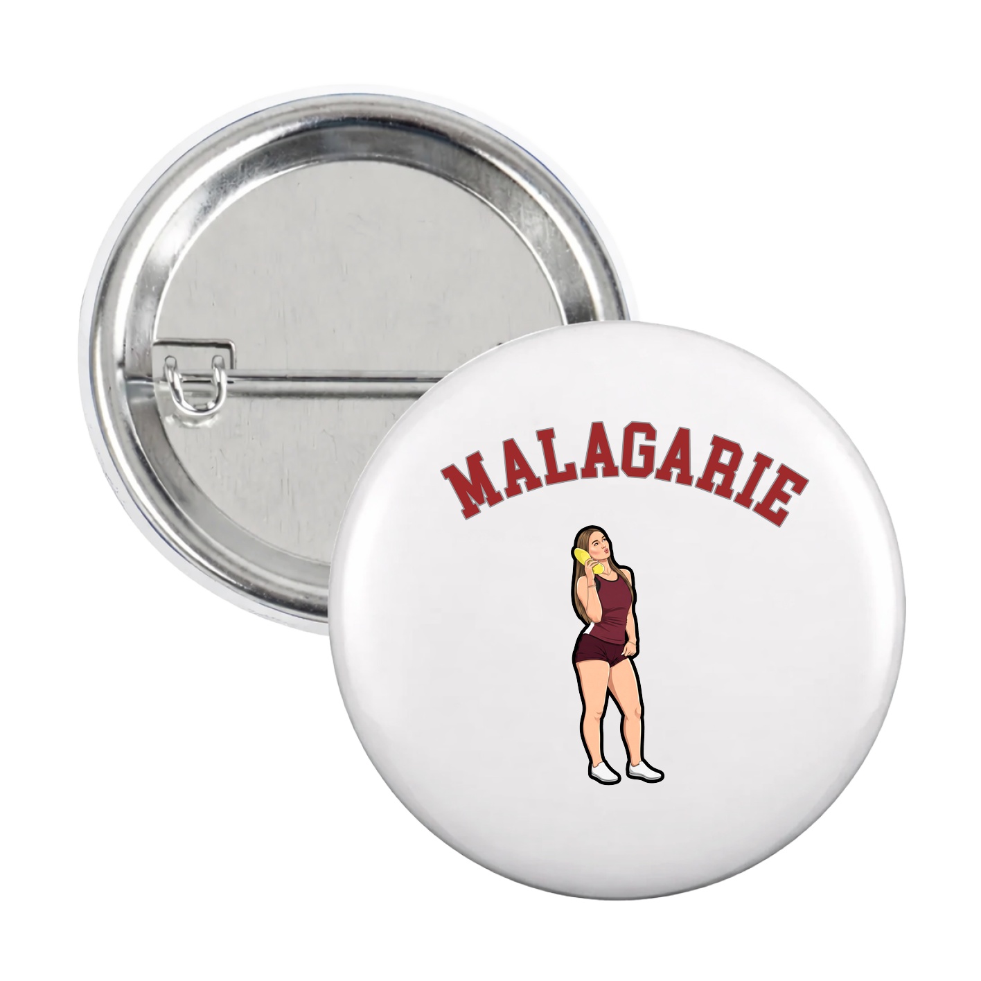 Game Day Button — Shirsey Arch in White