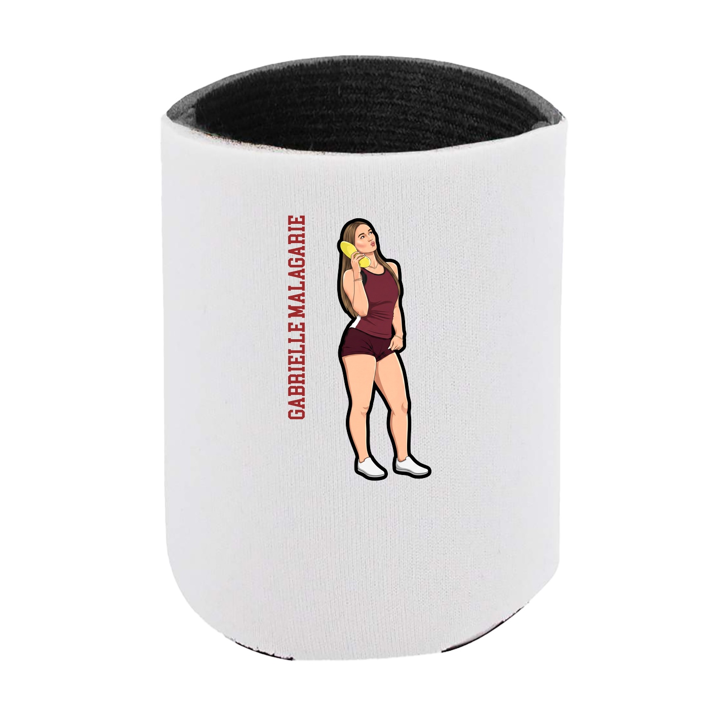 Can Holder — Name Vertical in White