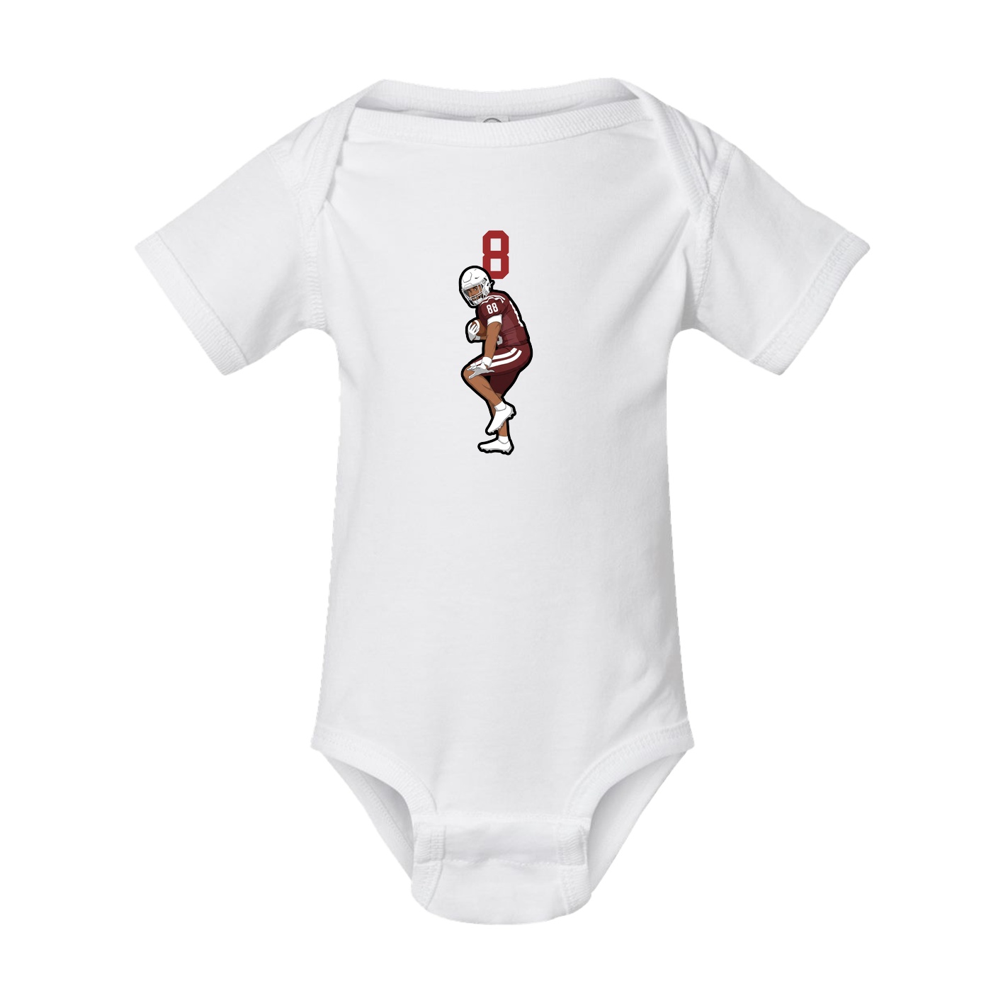 Baby Onesie — Number Top in White