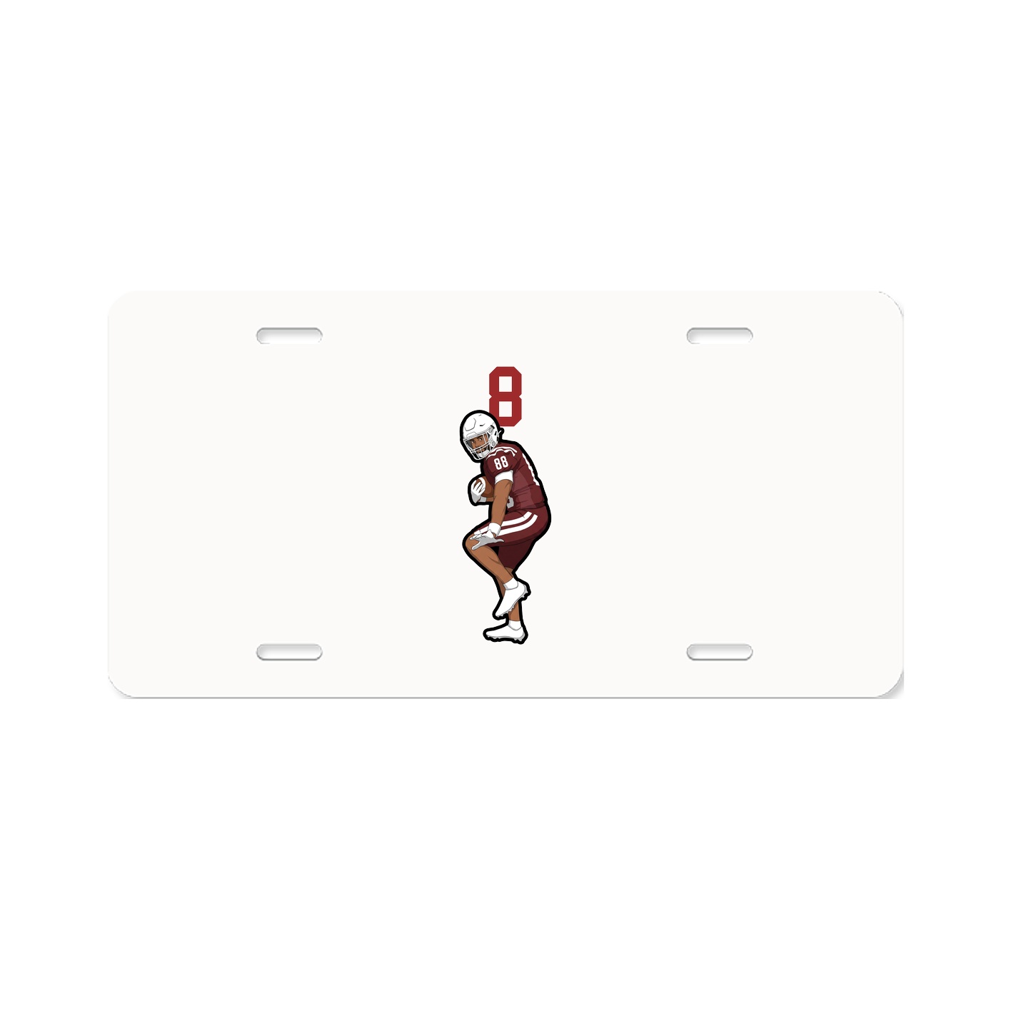 License Plate — Number Top in Classic