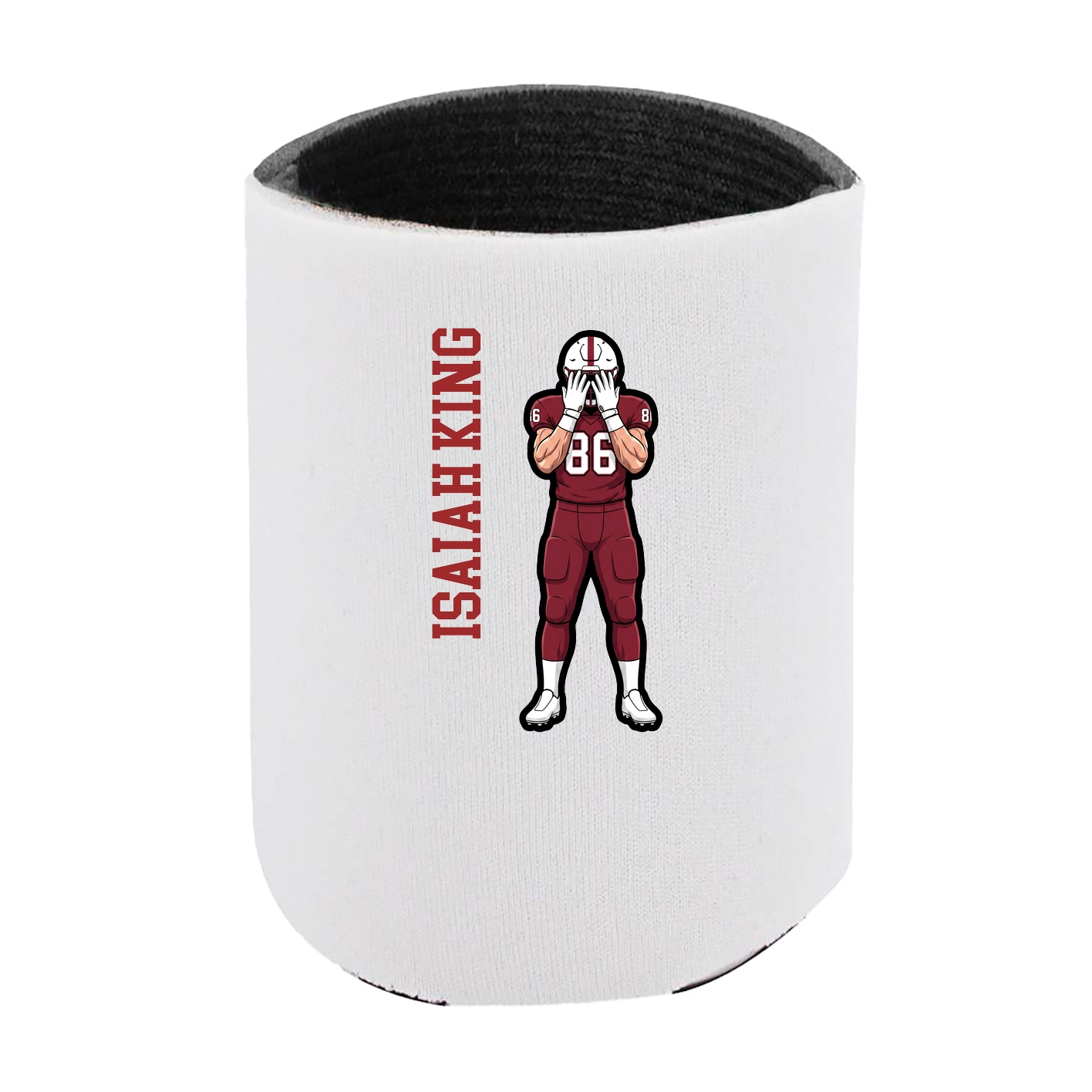 Can Holder — Name Vertical in White