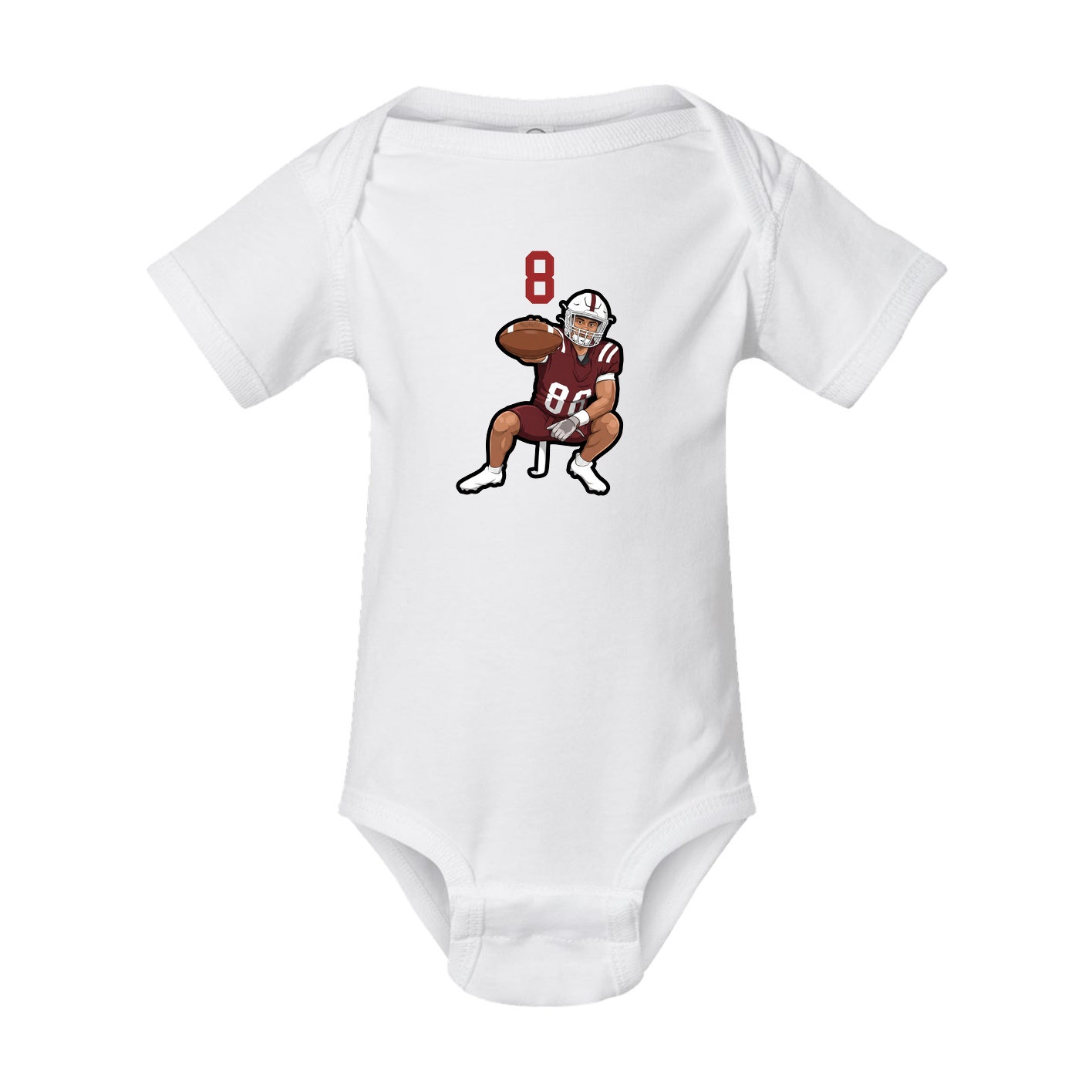 Baby Onesie — Number Top in White