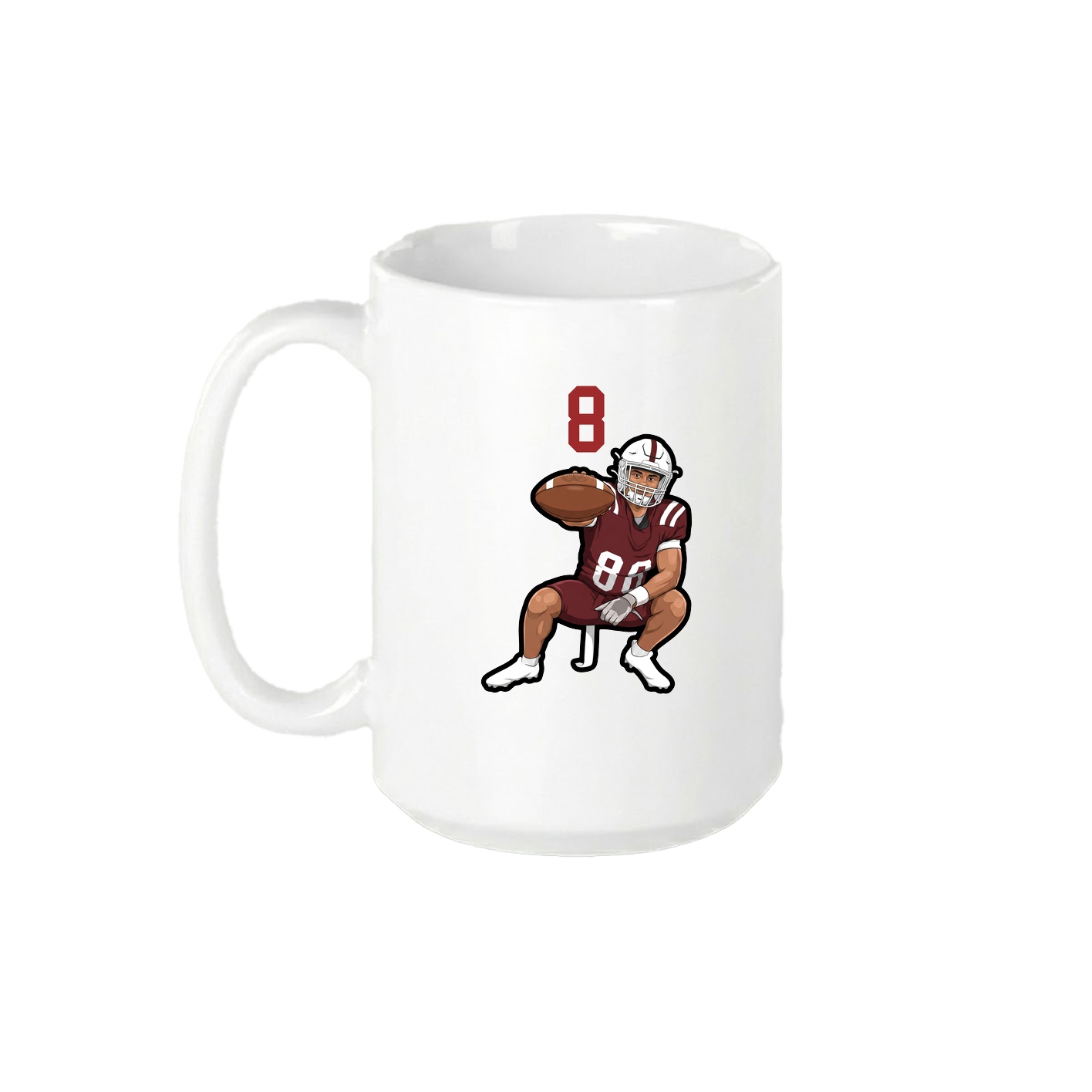 15oz Coffee Mug — Number Top in White
