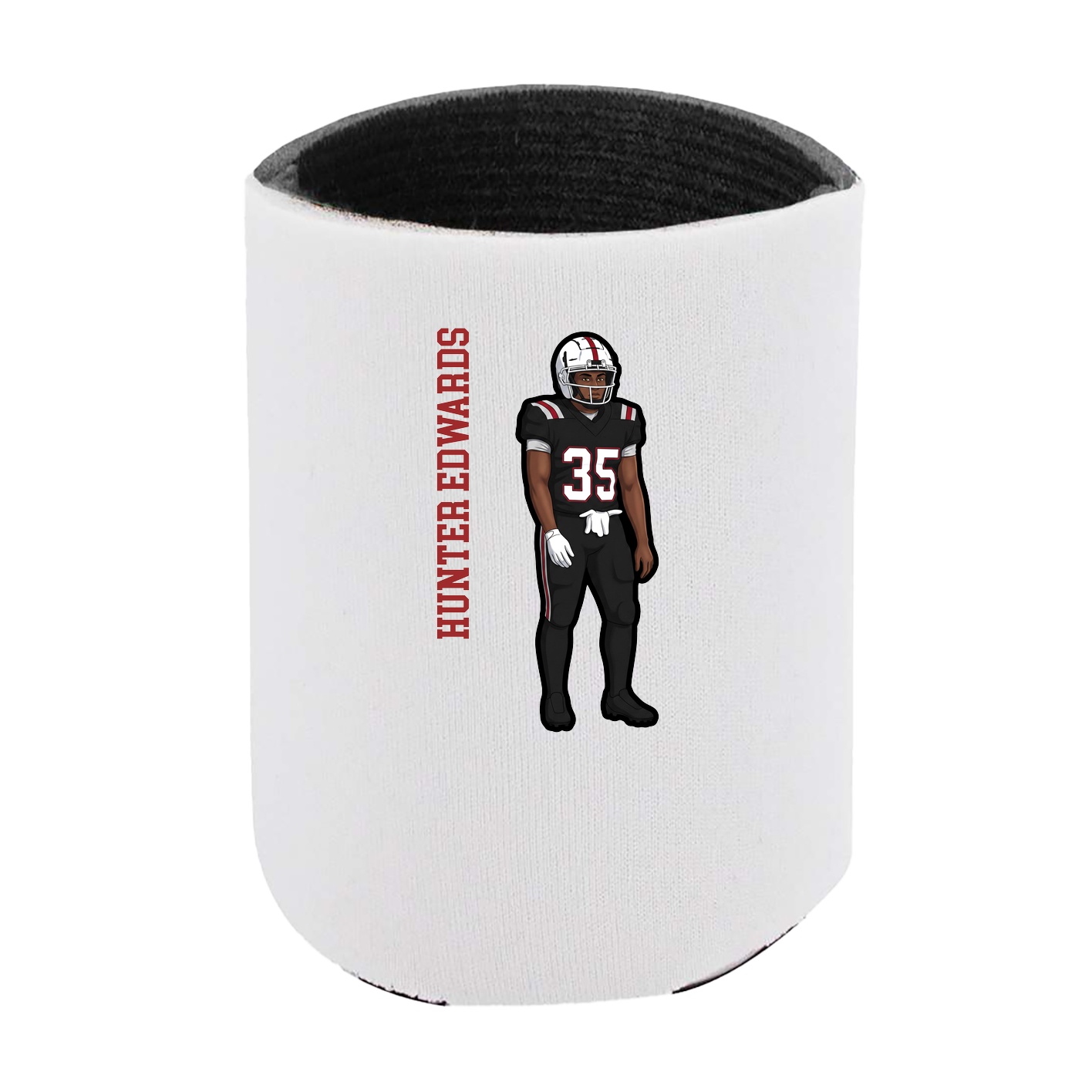 Can Holder — Name Vertical in White
