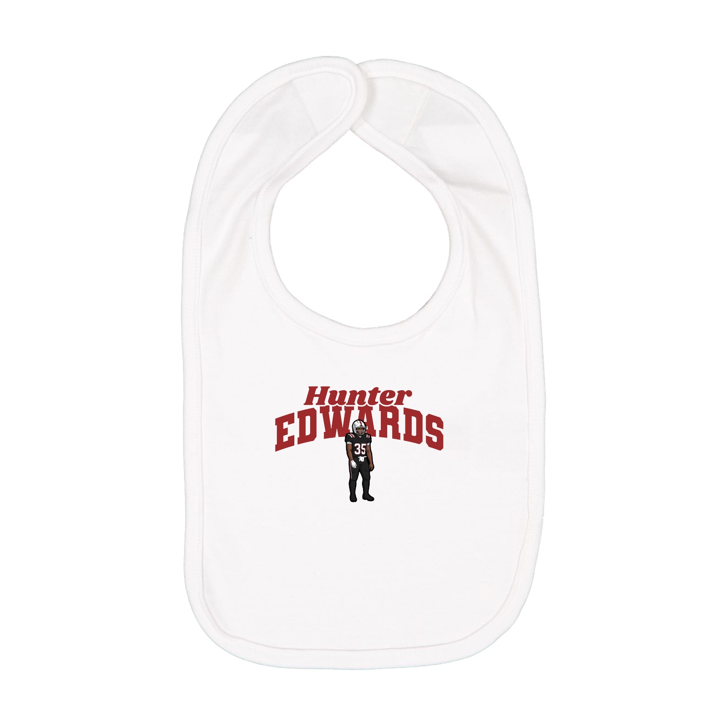 Infant Bib — Signature Arch in White