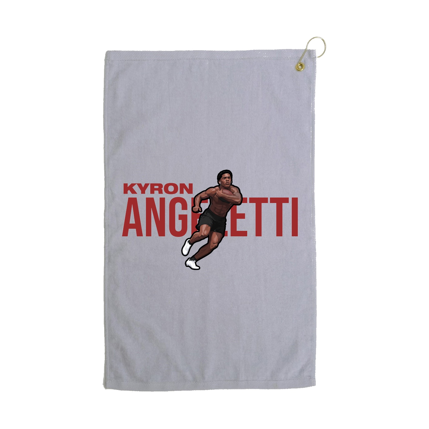 Golf Towel — Player Name in Grey