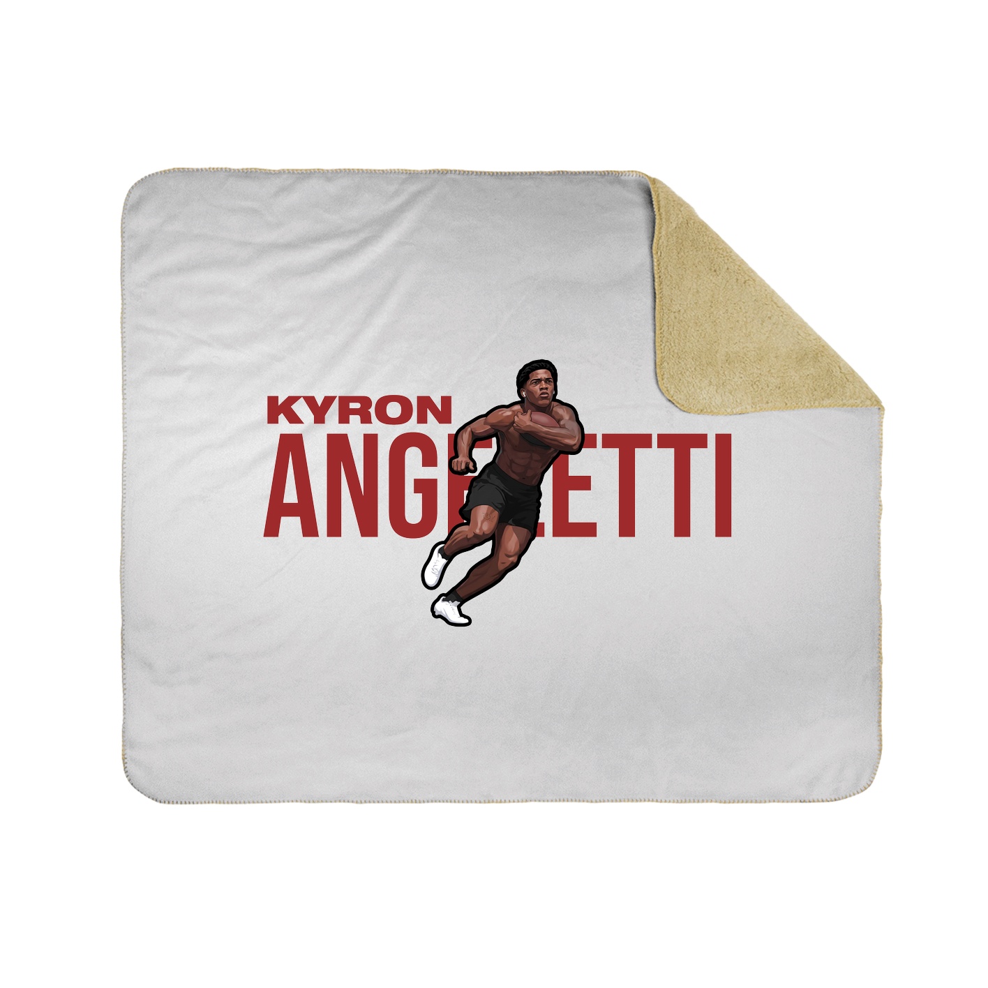 Throw Blanket — Player Name in White