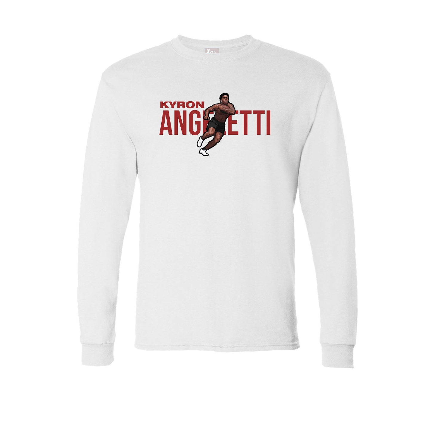 Long Sleeve Tee — Player Name in White