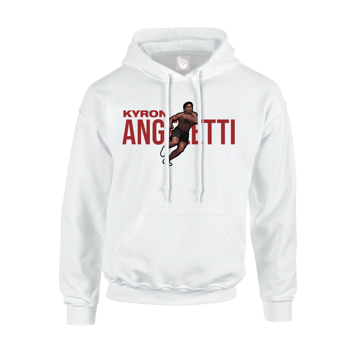 Youth Hoodie — Player Name in White