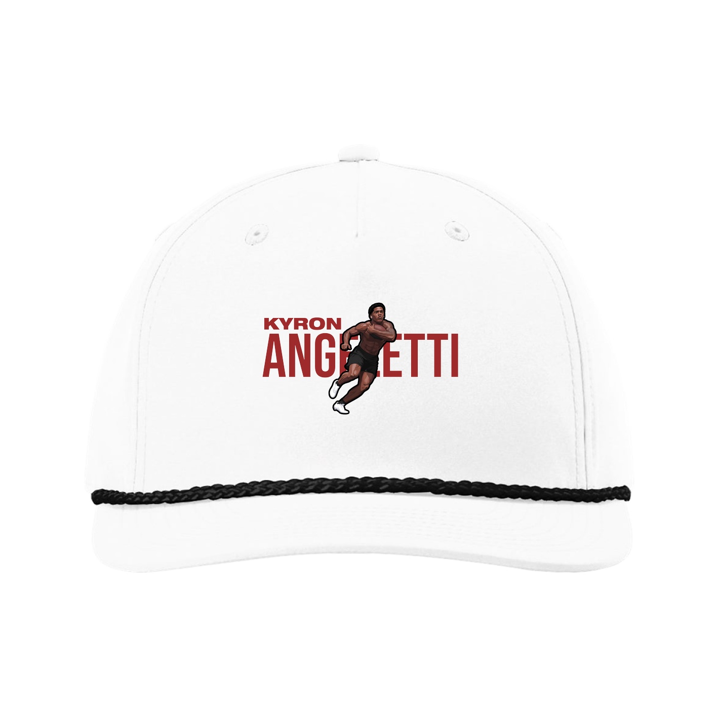 Five-Panel Classic Rope Cap — Player Name in White