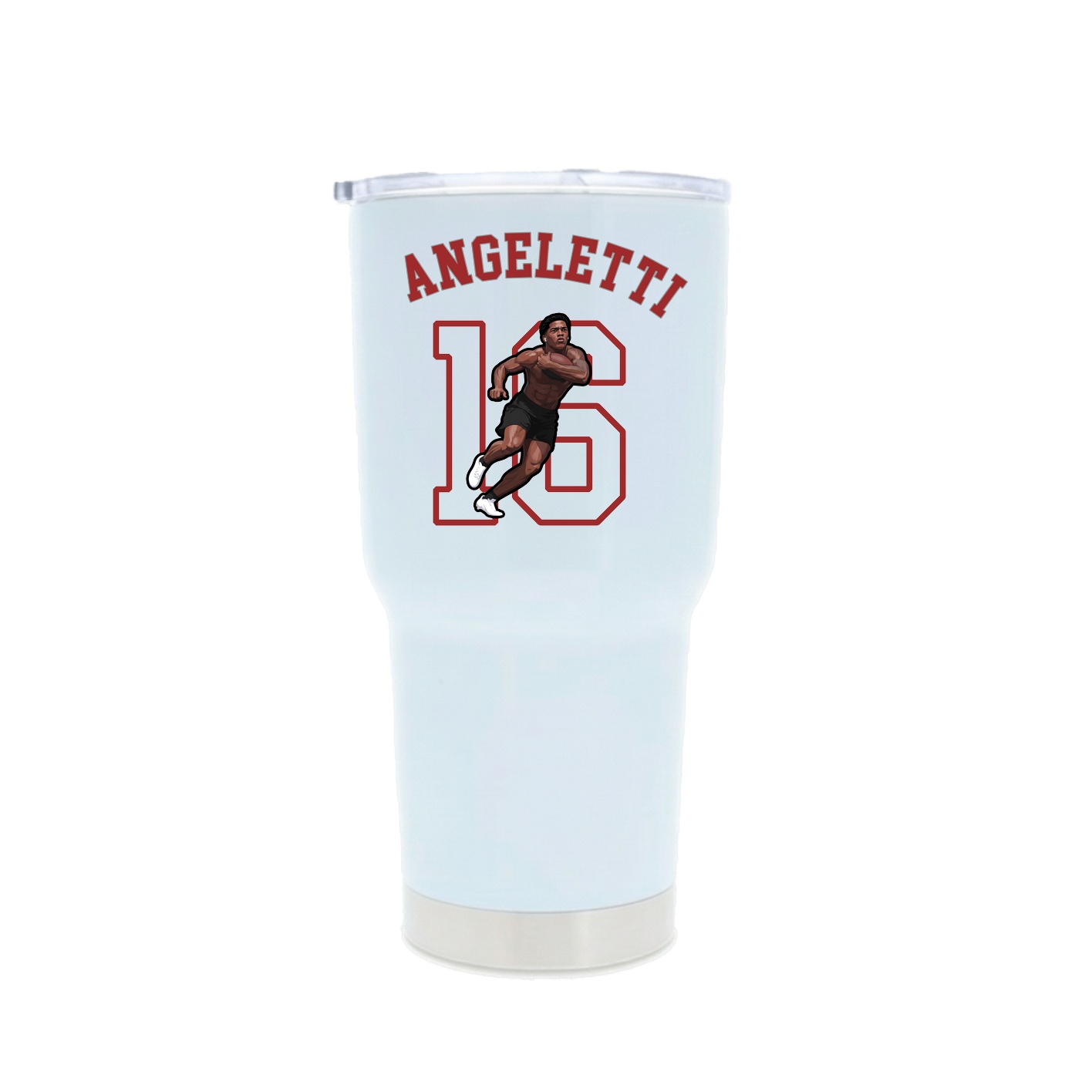 30oz Stainless Steel Tumbler — Shirsey Arch in White