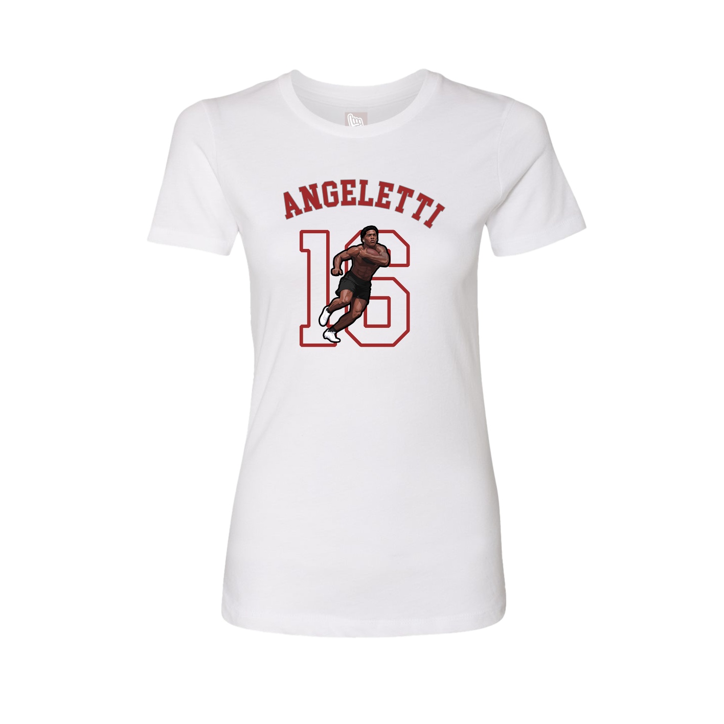 Fitted Women's Tee — Shirsey Arch in White